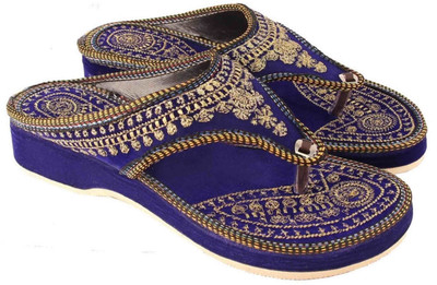 

Sanaya Girls Slip-on Flats(Blue