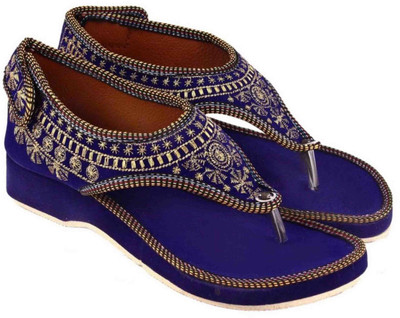 

Sanaya Girls Slip-on Flats(Blue