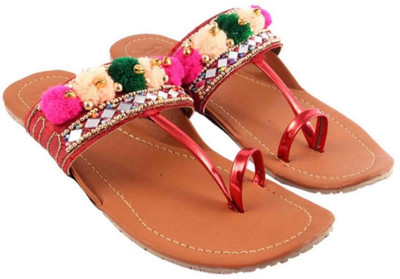 Kesar Designs Girls Slip-on Flats(Maroon