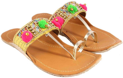 

Sanaya Girls Slip-on Flats(Gold