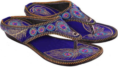

Sanaya Girls Slip-on Flats(Blue