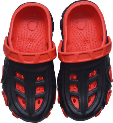 

Arete Boys & Girls Sling Back Clogs(Black, Red:black