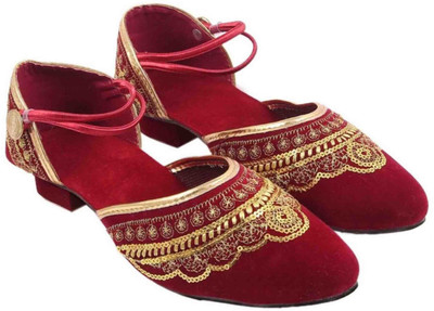 Sanaya Girls Slip-on Flats(Red
