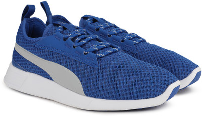 

Puma Boys & Girls Lace Running Shoes(Blue, Trukishsea-gry violet