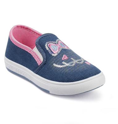 

KITTENS Girls Slip on Sneakers(Blue