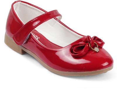 

KITTENS Girls Velcro Ballerinas(Red