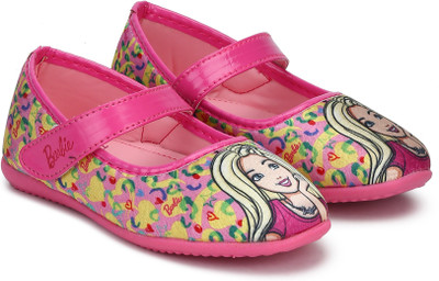 

Barbie Girls Velcro Ballerinas(Multicolor, Baby pink