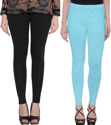 SriSaras Ankle Length  Ethnic Wear Legging(Light Blue, Black, Solid)