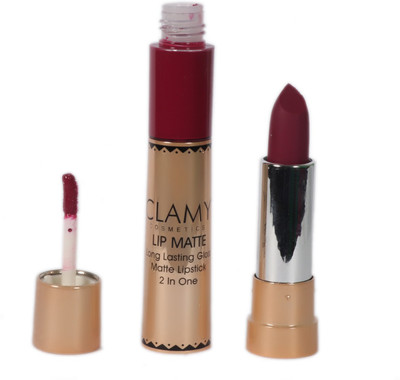 

Clamy Lip Matte 2 in one long lastin gloss(onion purple)
