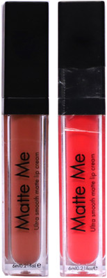 

Butter Lips Professional Matte Me Lip Gloss(Nude, Brink Pink)