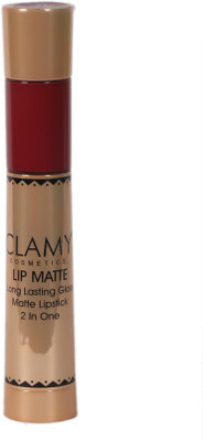 

Clamy Matte Me Ultra Smooth Lip Cream 2 in 1 kiss coffy(Coffee)
