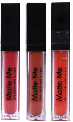 

Butter Lips Professional Matte Me Lip Gloss(Brink Pink, Dark Salmon, Petal)