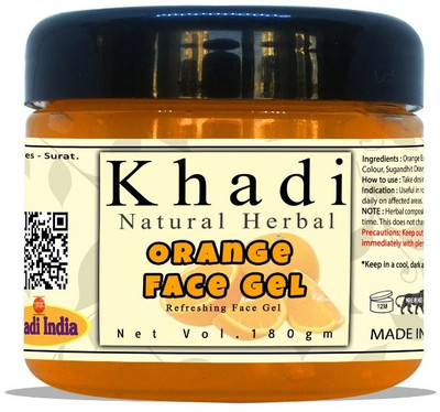 

KHADI NATURAL HERBAL Refreshing Orange Face Gel Moisturiser 180 gm(180 g)