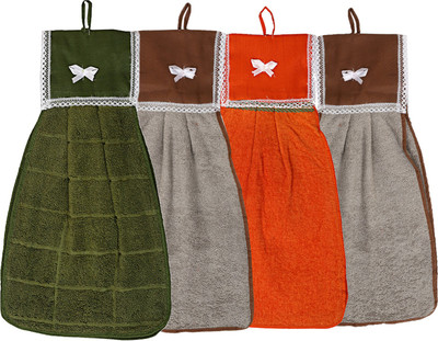 KUBER INDUSTRIES Cotton 4 Pieces Washbasin Napkin Towel Set (Multi)-CTKTC3853 Multicolor Cloth Napkins(4 Sheets)