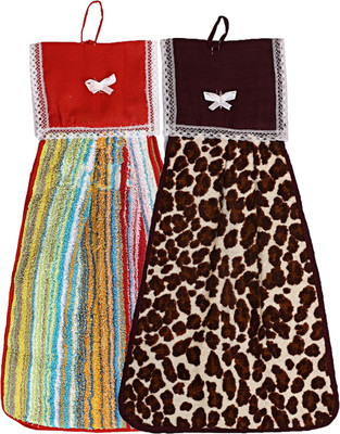 KUBER INDUSTRIES Cotton 2 Pieces Washbasin Napkin Towel Set (Multi)-CTKTC3857 Multicolor Cloth Napkins(2 Sheets)