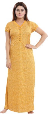 Shopping World Women Nighty(Yellow)