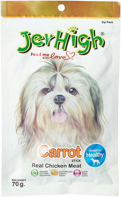 

Jerhigh JerHigh Carrot Stix Dog Treats, Chicken 70 g Dry Dog Food