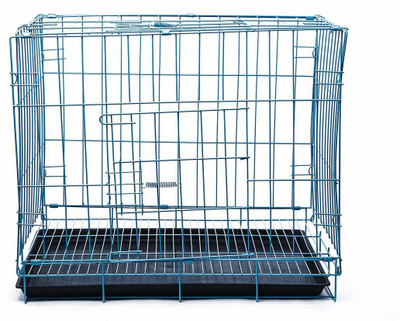 

Futurekart Single-Door Folding Metal Dog Cage with Paw Protector (60x42x50CM) Dog Hutch