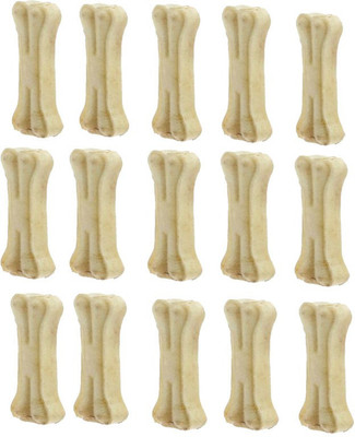 

Delicacy Pet Food & Supplies Pet Treat Bones White Dog Chew 3 Inch Pack of 15 Beef Dog Treat(500 g, Pack of 15)