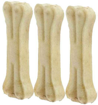 

Delicacy Pet Food & Supplies Pet Treat Bones White Dog Chew 8 Inch Pack of 3 Beef Dog Treat(657 g, Pack of 3)