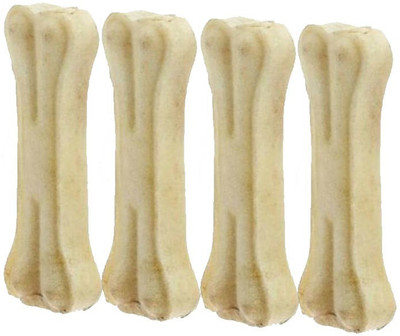 

Delicacy Pet Food & Supplies Pet Treat Bones White Dog Chew 5 Inch Pack of 4 Beef Dog Treat(350 g, Pack of 4)