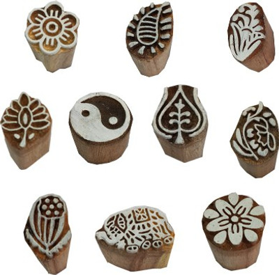 skart wooden printing blocks137 Printing Blocks(Pack of 10)