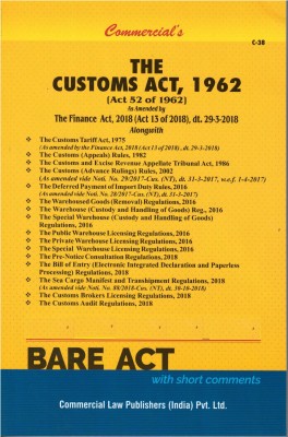 Custom Act, 1962(Paperback, Editorial Board of Commercial Law Publishers (India) Pvt. Ltd.)