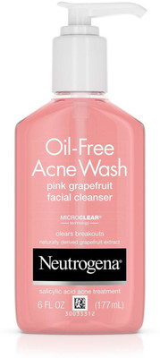 

Neutrogena OilFree Acne Wash Pink grapefruit Facial Cleanser(177 ml)