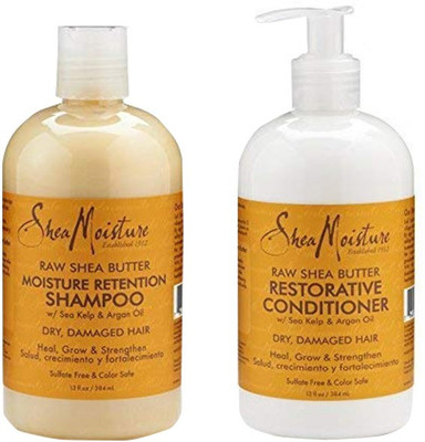

Shea Moisture Raw Shea Butter Restorative Shampoo 13oz and Conditioner Bundle(284 ml)