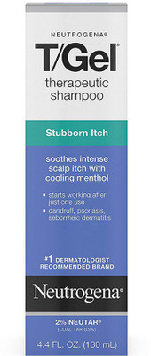

Neutrogena T/Gel Therapeutic Stubborn Itch Shampoo with 2% Coal Tar, Anti-Dandruff Treatment with Cooling Menthol for Relief of Itchy Scalp due to Psoriasis & Seborrheic Dermatitis(130 ml)