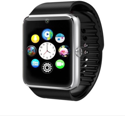 Gazzet 4G A1 Silver Camera Smartwatch(Black Strap, Free)