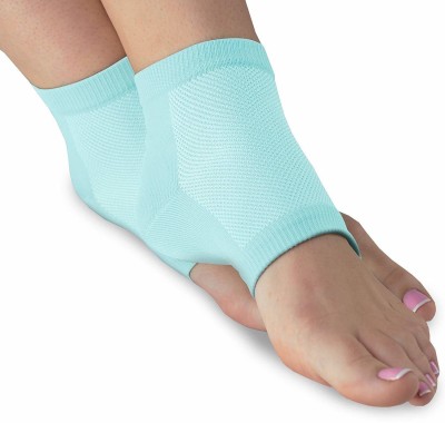 Kozycare Anti heel crack set socks pain foot gel relief Heel Support(Blue)