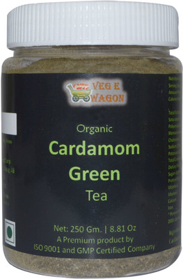 Veg E Wagon Organic Cardamom Green Tea 250 In Pet Jar Cardamom Green Tea(250 g, Plastic Bottle)