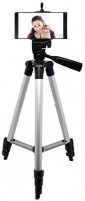 

Hypex 3110 Foldable Camera Tripod With Mobile Clip Holder Bracket, Fully Flexible Mount Cum Tripod, Standwith 3D Head & Quick Release Plate Tripod(Multicolor, Supports Up to 1000 g)