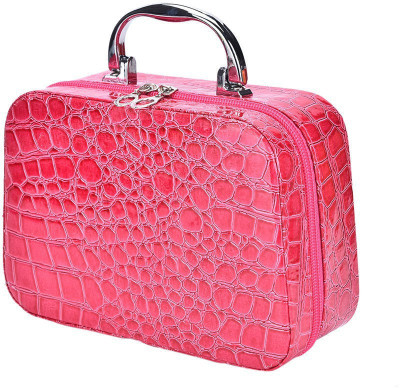 

Hemiza Multifunction Travel Cosmetic MakeUp Bag With Small Mirror Adjustable Dividers for Cosmetics Makeup Brushes make up, all function of cosmatic bag Vanity Box Makeup, Makeup and Jewellery Vanity Box(Multicolor)