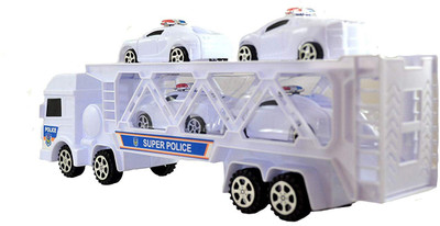 

piggie Police Truck Cars for Kids,toys ,bus,truck(White)