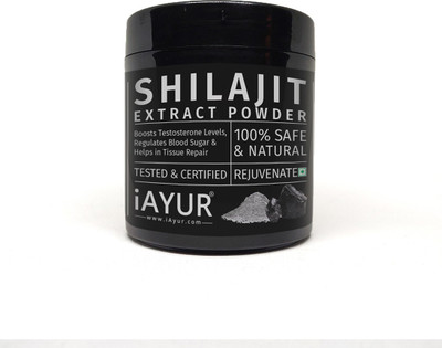 

iAYUR Shilajit Extract Powder 100 Gms |Natural, Pure & Safe - Stamina, Power & Vigour(100 g)