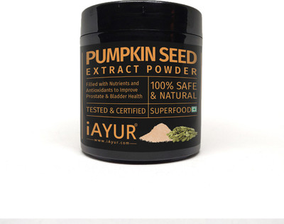 

iAYUR Organic Pumpkin Seeds Extract Powder 200 Gms | Prostate & Bladder Health(200 g)