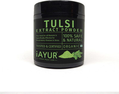 

iAYUR Organic Tulsi Extract Extract Powder 200 Gms | Natural, Pure & Safe - Breathe Easy(200 g)
