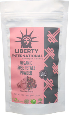 

LIBERTY INTERNATIONAL Organic Herbal Rose Petals Powder For Facial Mask Formulations & Skin Care NT62(227 g)