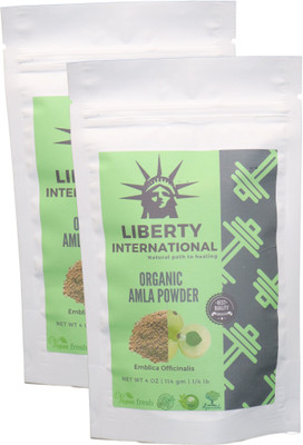 

LIBERTY INTERNATIONAL Organic Herbal Amla Powder For Hair Growth, Face, Skin & Hair Care (2 X 114 Gm ) NT62(228 g)