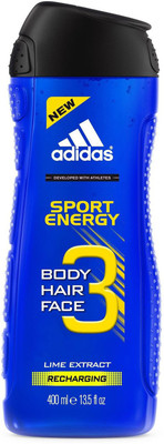 

ADIDAS Energy Body,Hair & Face Shower Gel, Lime(400 ml)