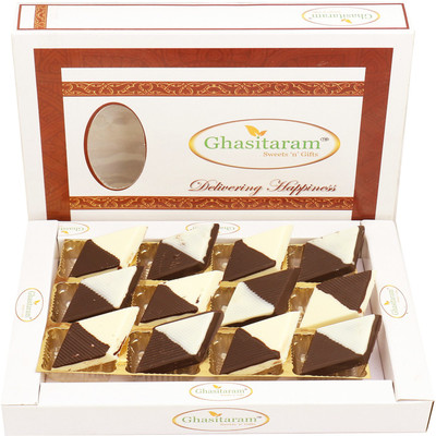 

Ghasitaram Gifts Special Chocolates- Chocolate Katli 12 pcs Bars(130 g)
