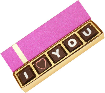 

Ghasitaram Gifts Special Chocolates- I love You Pink Box Bars(75 g)