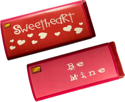 

Innovative Valentine Chocolates with Combo of Love Message SWEETHEART BE MINE Bars(Pack of 2, 110 g)