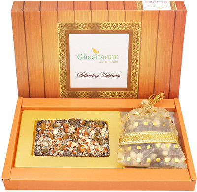 

Ghasitaram Gifts Special Chocolates- Dark Dryfruit Chocolate Bark Small with Nutties Bars(Pack of 2, 220 g)