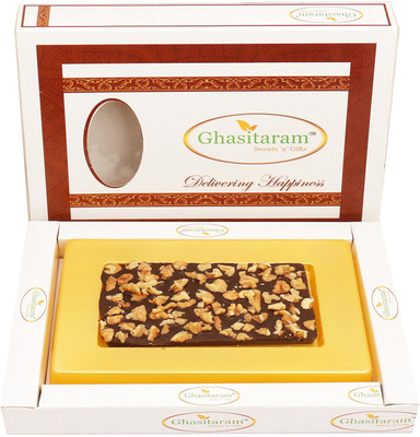 

Ghasitaram Gifts Special Chocolates- Walnut Chocolate Bark Small Bars(70 g)