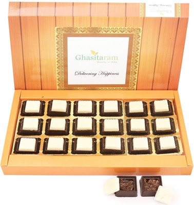 

Ghasitaram Gifts Special Chocolates- Gulkand Chocolates 18 pcs Bars(360 g)
