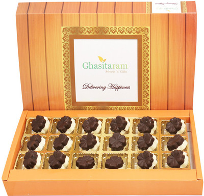 

Ghasitaram Gifts Special Chocolates- Double Decker Flower Chocolates 18 pcs Bars(270 g)
