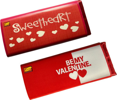 

Innovative Valentine Chocolates with Combo of Love Message SWEETHEART BE VALENTINE Bars(Pack of 2, 110 g)
